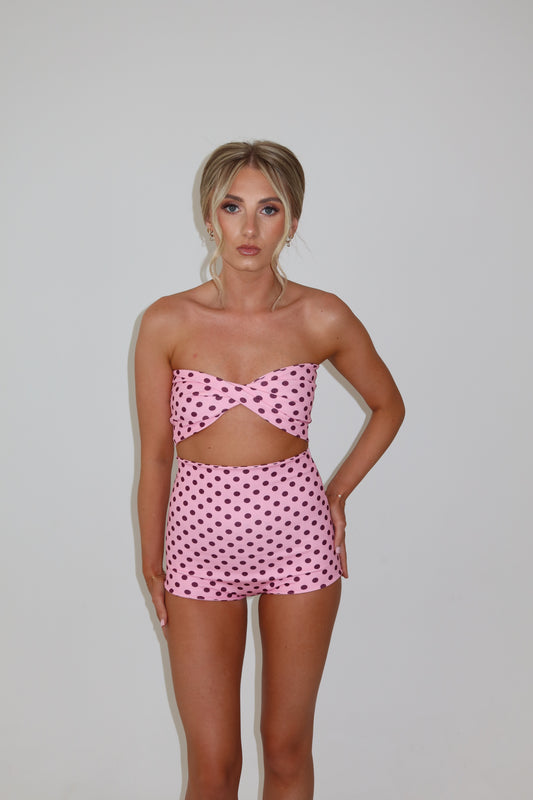 Capri Pink Polkadot Co-ord