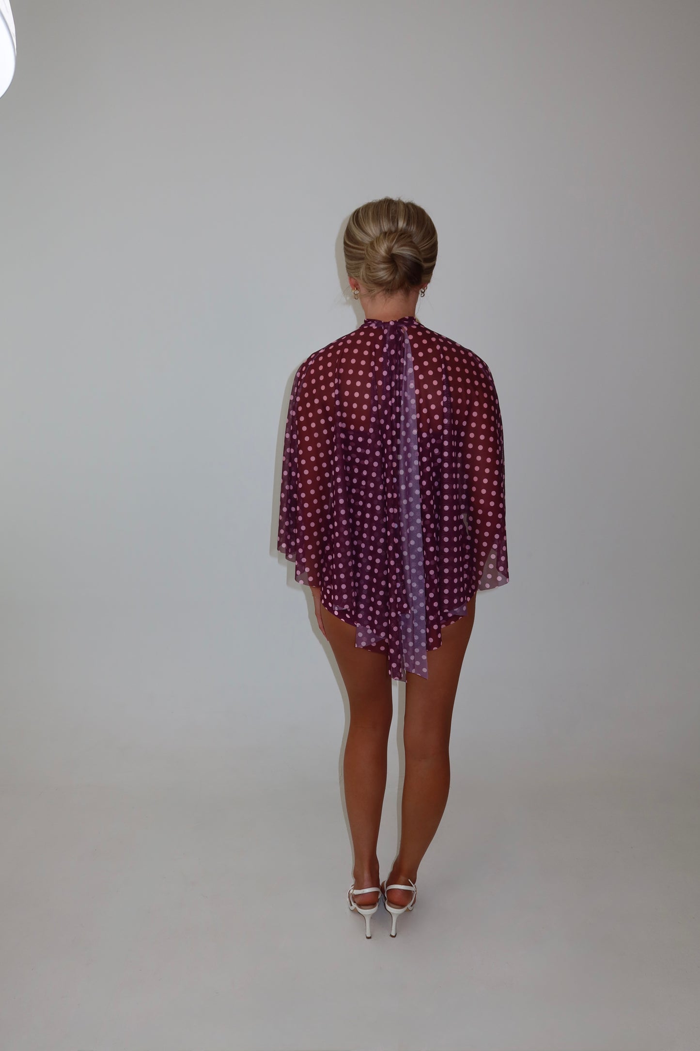 Monroe Burgundy Mesh Top