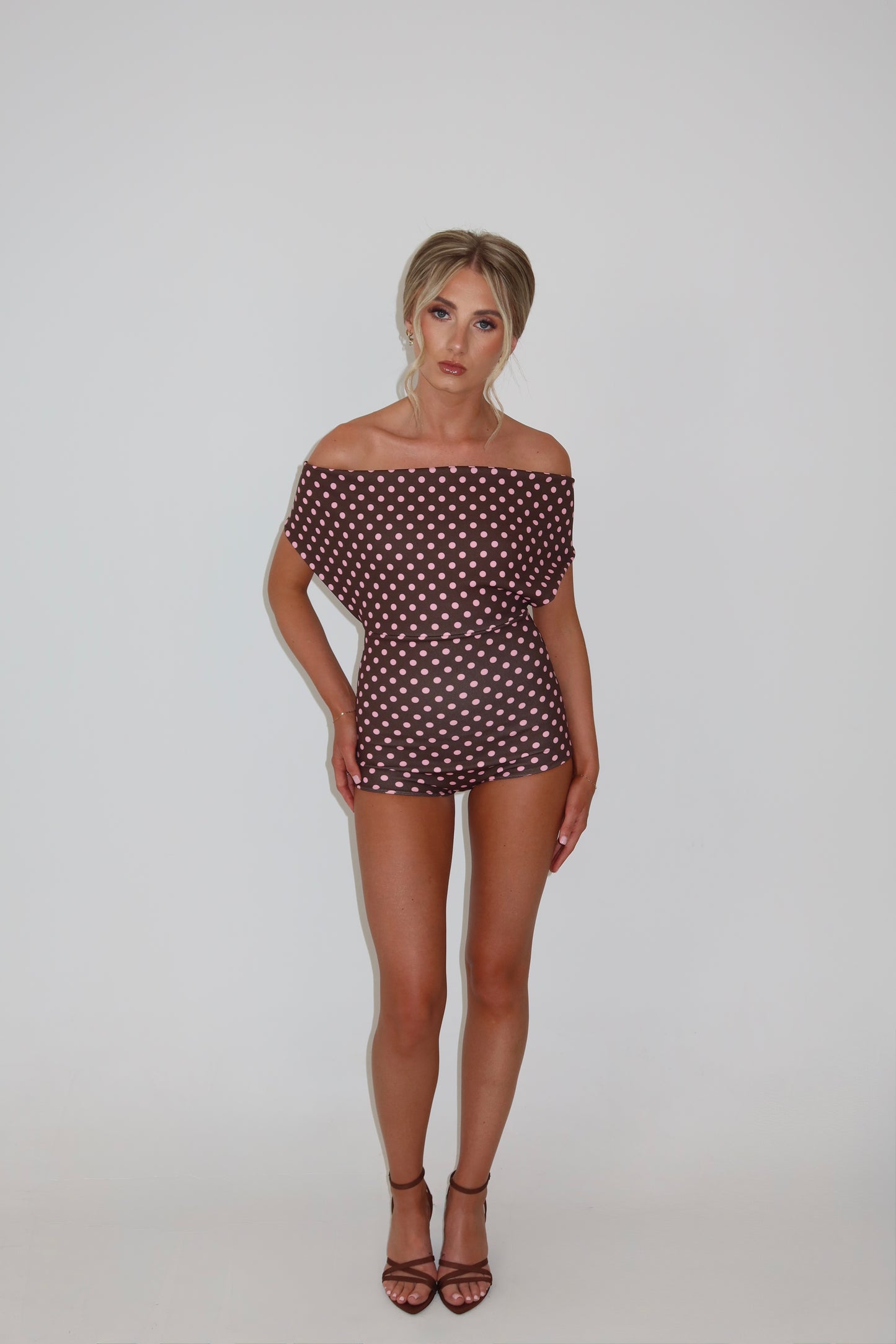 Caprice Brown Playsuit