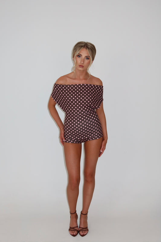 Caprice Brown Playsuit