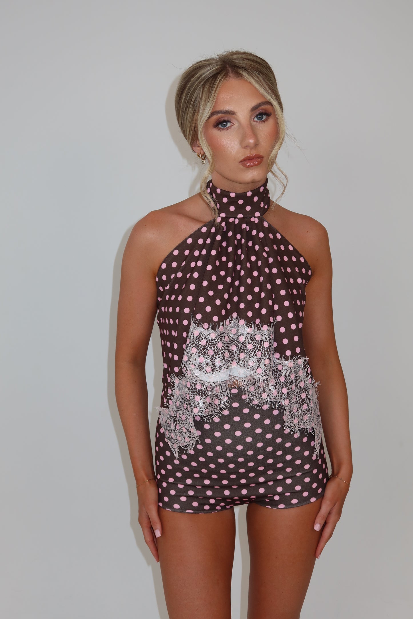 Chantilly Brown Polkadot Co-ord
