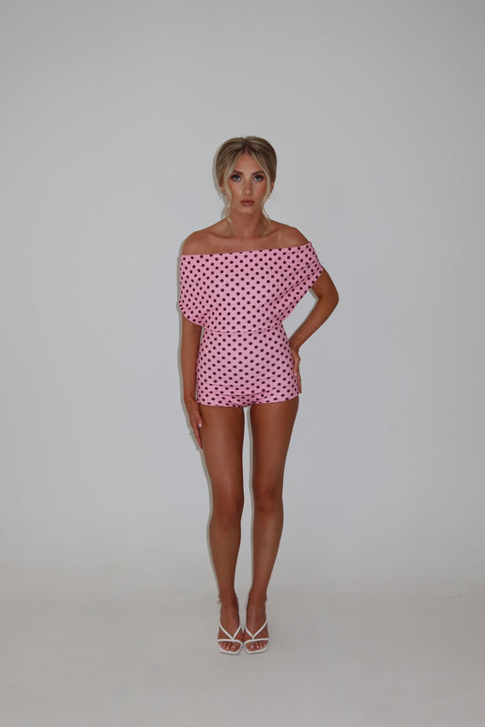 Caprice Pink Playsuit
