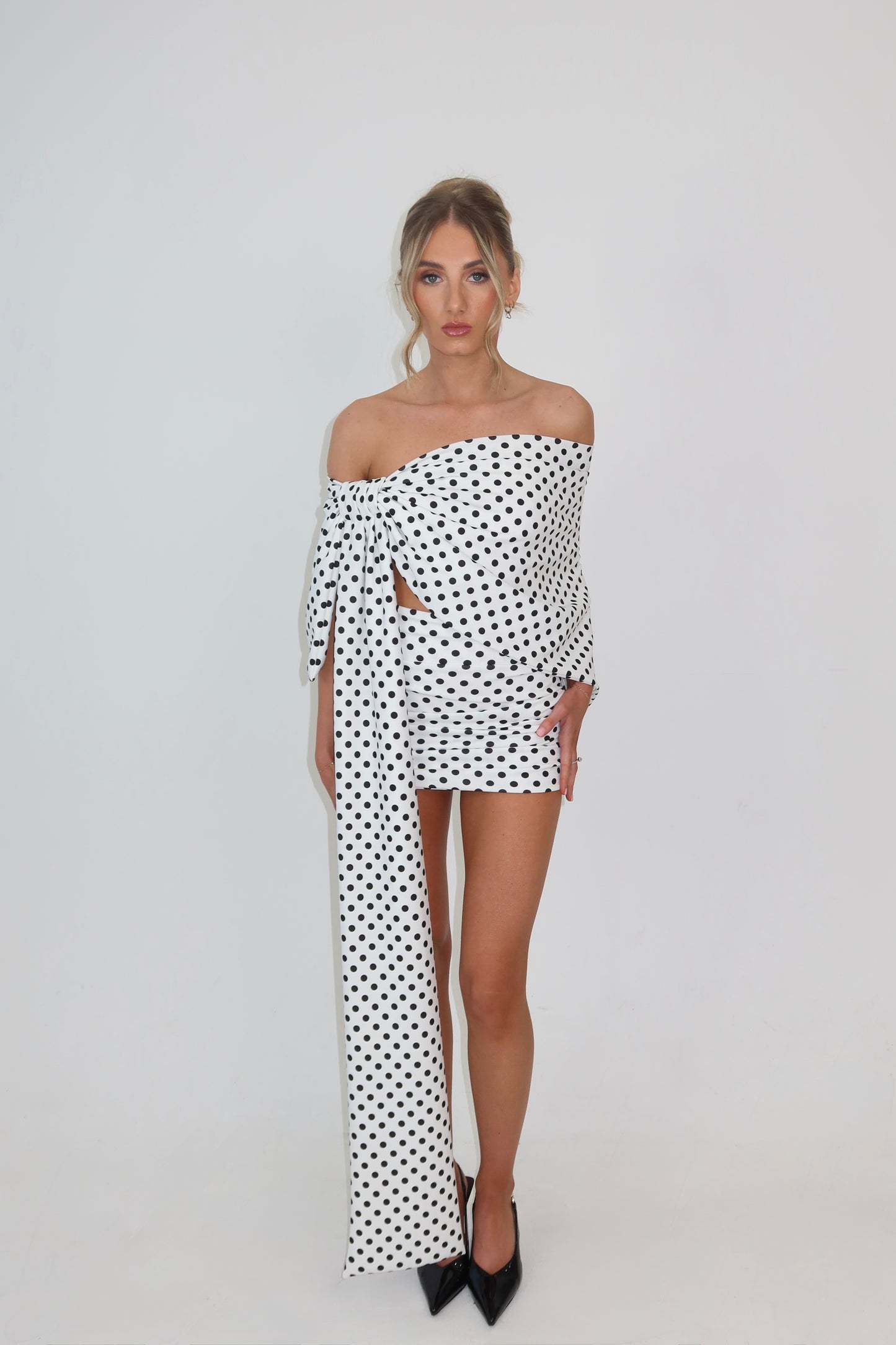 BEAU Polkadot Drape Co-ord